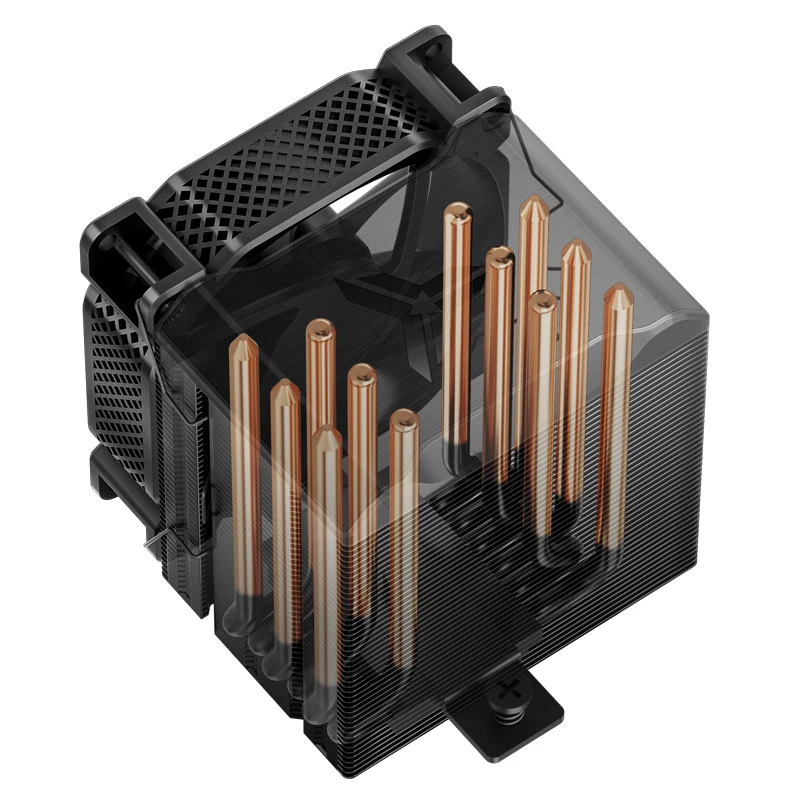 Imagem -03 - Heatpipe Cpu Cooler Preto e Branco 90 mm Torre de Ventilador Pwm Radiador Refrigerado a ar para Intel Lga115x 1700 1200 2011 2066 Am4 Hx6210 Jonsbo6