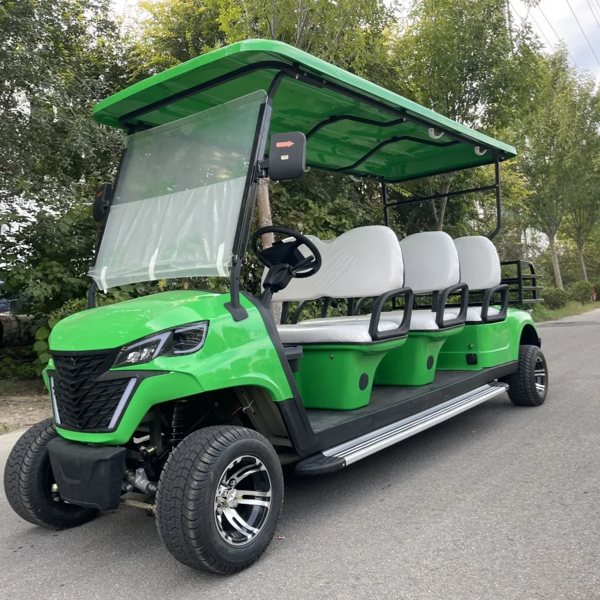 Latest Model E 6 Seater Adult Golf Cart 60V Lead-Acid Battery And Lithium Battery Optional Powered Off-Road Electric Golf Cart