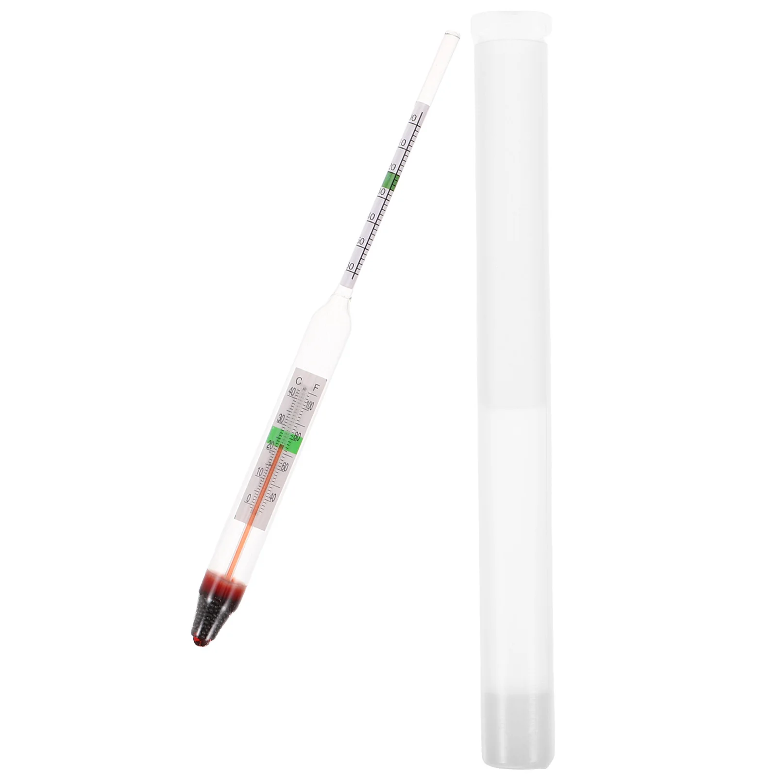 

1Set Glass Hydrometer Salinity Meter for Salt Water Gravimeter Test Aquarium Fish Tank Water Quality Measurement Compact Light