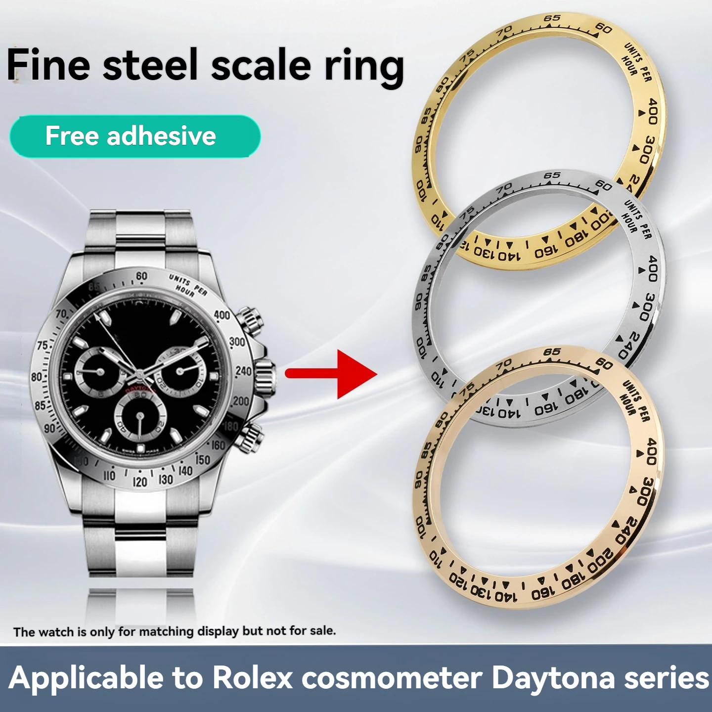 High Quality Advanced Stainless steel Bezel for Rolex Cosmograph Daytona 116500 Automatic Watch Scale ring 40mm outer ring