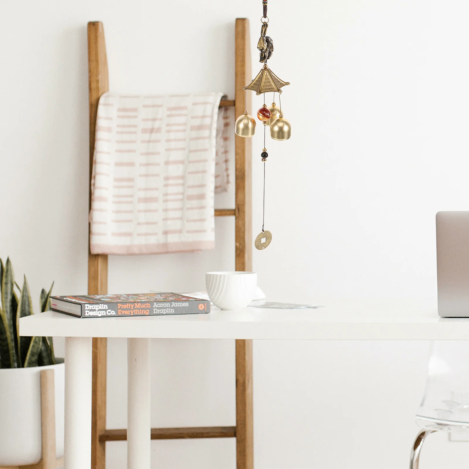 

Wind Chime Brass Vintage Metal Hanging Bell Decor For Indoor Outdoor Garden Chinese Lucky Charm Feng Shui Auspicious