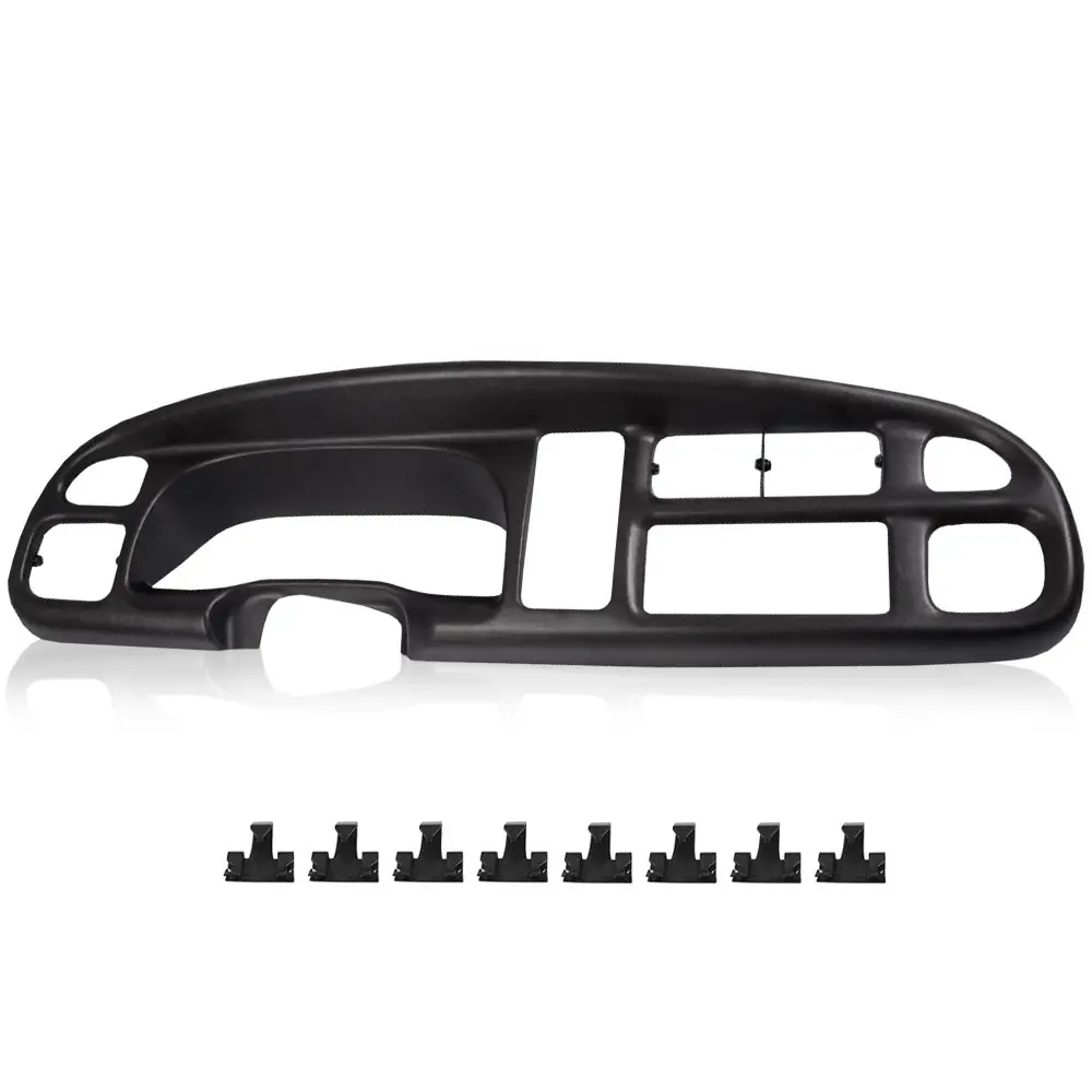 

Dash Bezel & Dashboard Cover Fit for 1998-01 Dodge Ram 1500 2500 3500 Truck 2-1/2 Inch Lip W/Clips