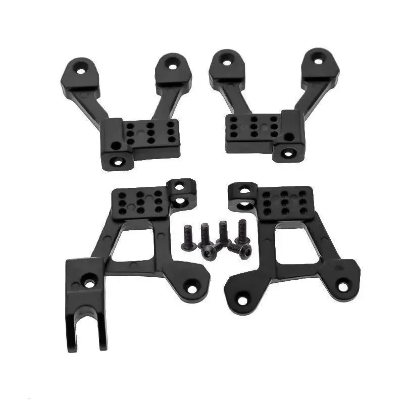 4PCS Metal Front & Rear Shock Damper Towers Mount Hoops for Axial SCX10 II 90046 90047 1/10 RC Crawler Upgrade Parts