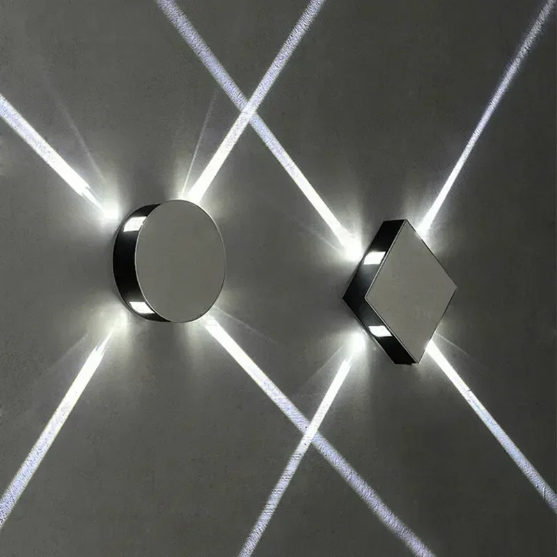 Modern creative aisle round square wall lamp bedroom bedside corridor staircase hotel project LED indoor light