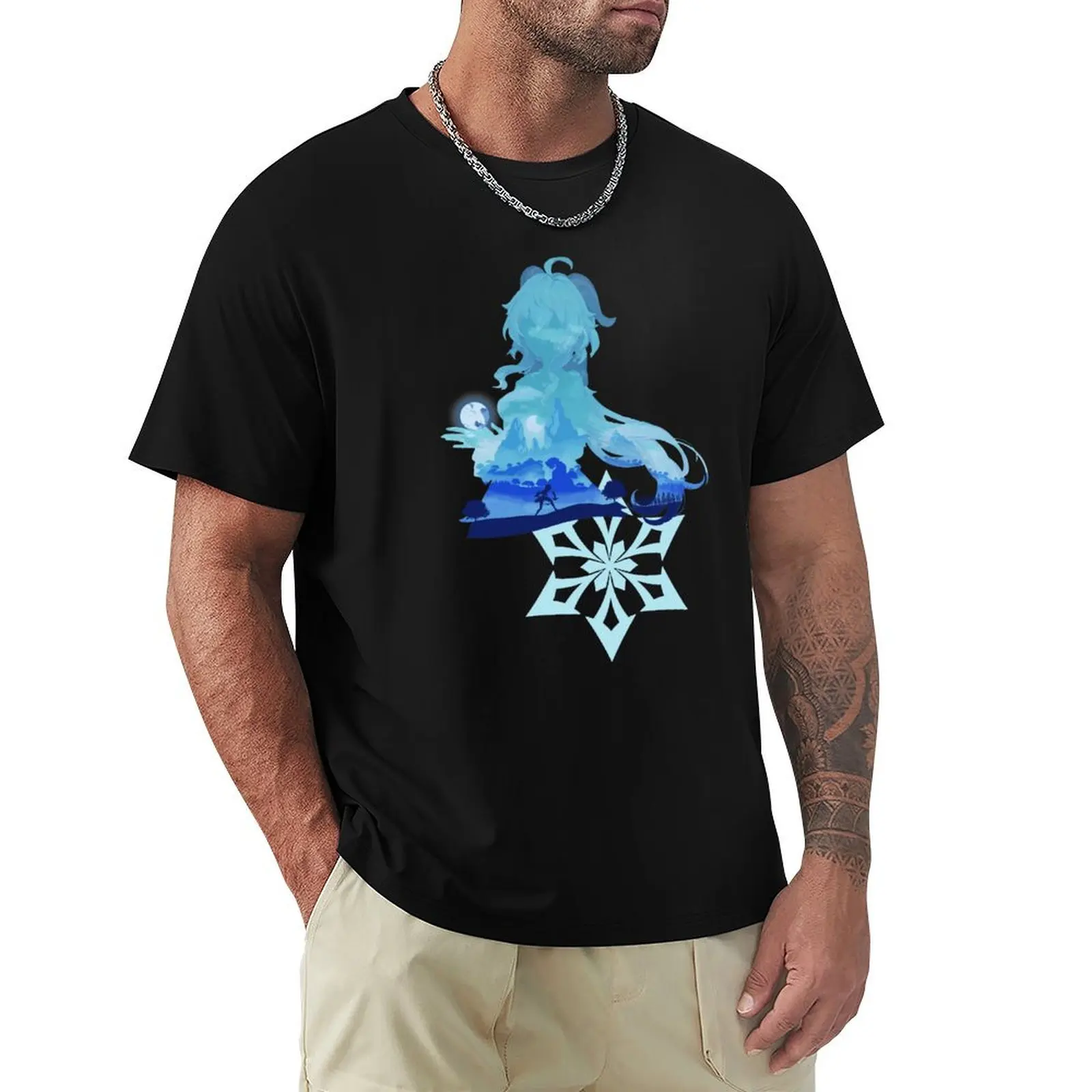 Ganyu Vision T-Shirt t shirt for man T-Shirt
