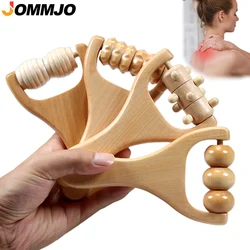 Rodillo de madera para masaje de cuerpo completo, herramienta de automasaje al instante para cintura, muslo, pierna y manos, 1 piezas
