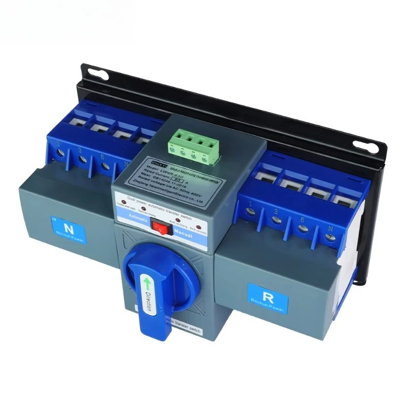 電力配電システム用単相・三相自動切替スイッチ（63A）