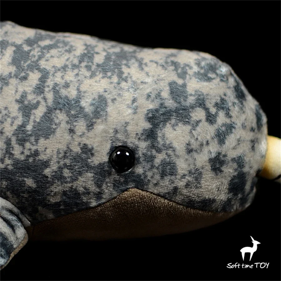 Narwhal Plush Toy High Fidelity Narwhale Plushie Whale Peluche Lifelike Stuffed Animals Simulation Doll Kawai Toy Gifts For Kids