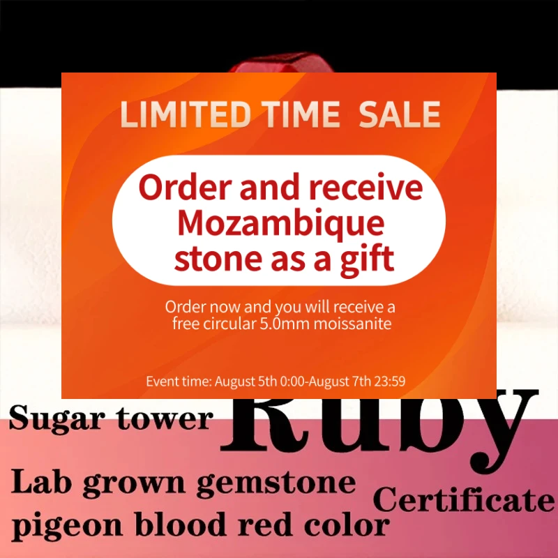 Lab Grown Ruby Various Cut Pigeon Blood Red Color Selectable Certificate