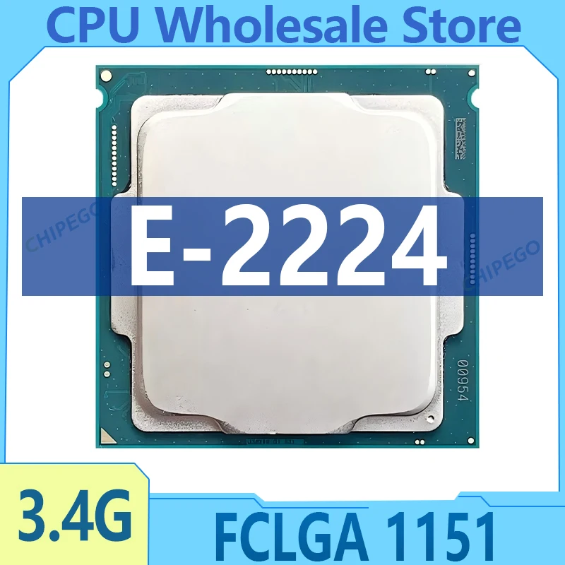 Xeon E-2224 E 2224 8M Cache 3.40 GHz 71W FC-LGA14C Tray DDR4-2666 4 Cores 4 Threads FCLGA1151