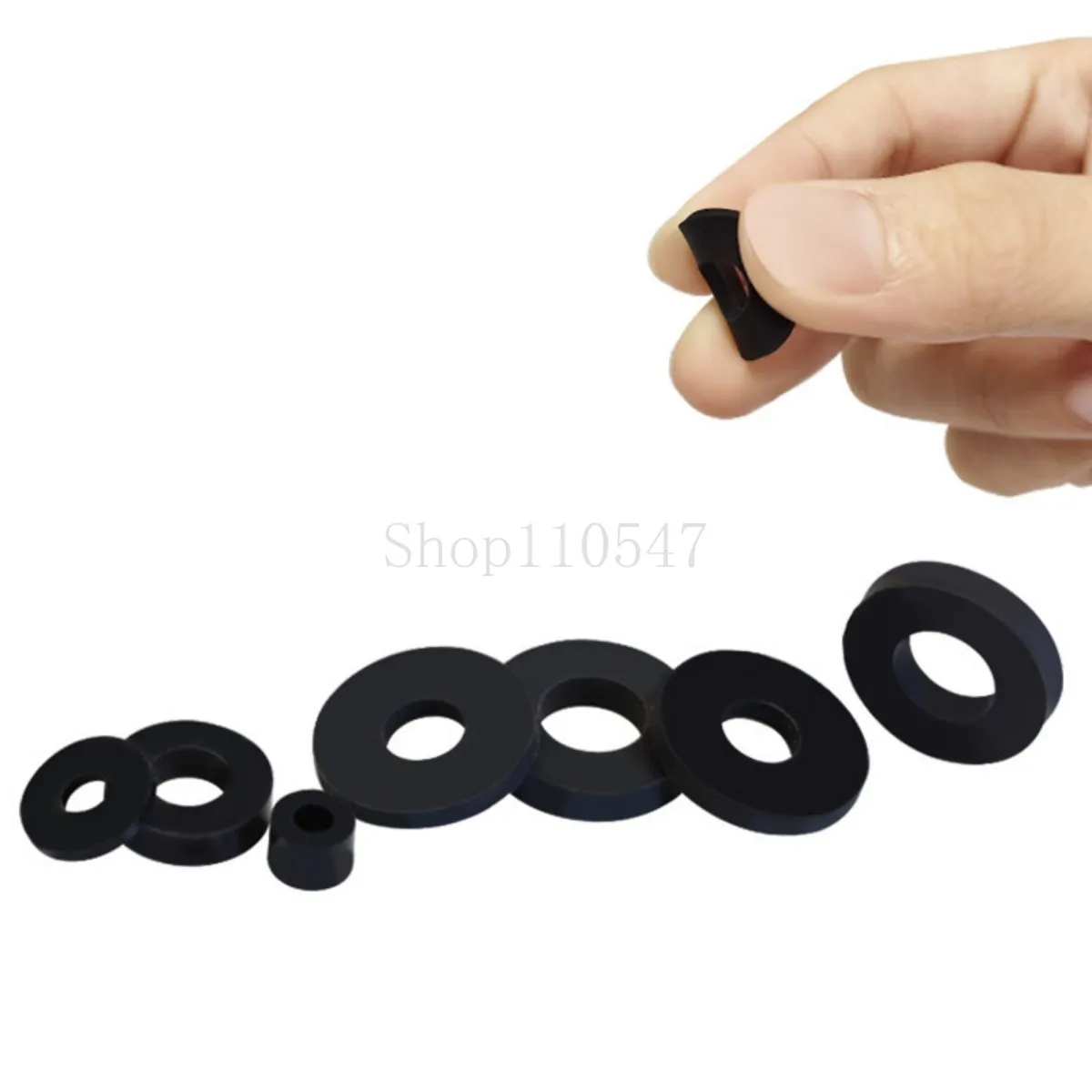 20/100pcs M3 M4 M5 M6 M8 M10 Silicone Screw Gasket Rubber Round Flat Washer Vibration Damping Waterproof Seal Gasket Thick 1-4mm