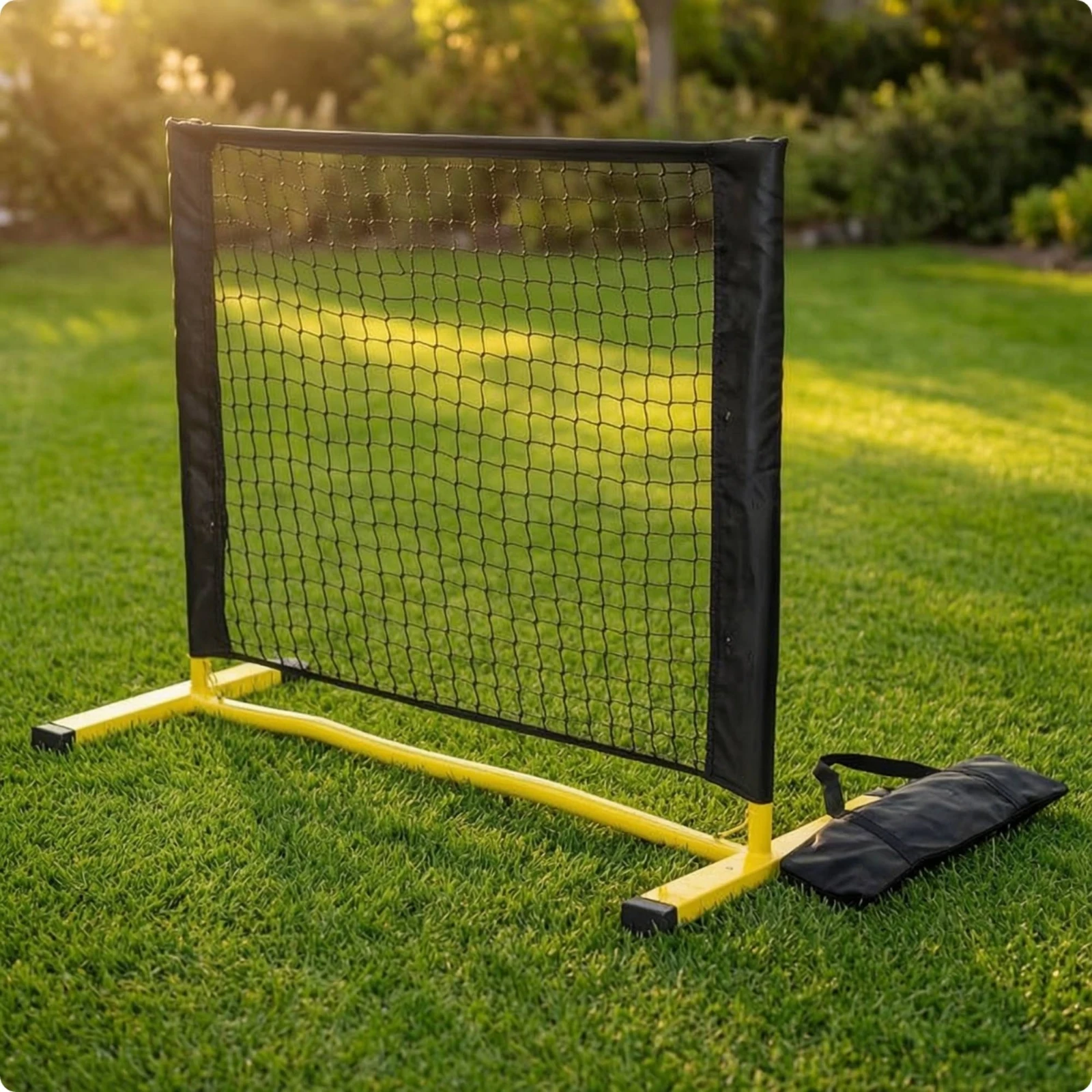 Adjustable Height Pickleball Net with Carrying Bag Lightweight Training Net Tool Free Assembly for Indoor or Outdoor Practice 2