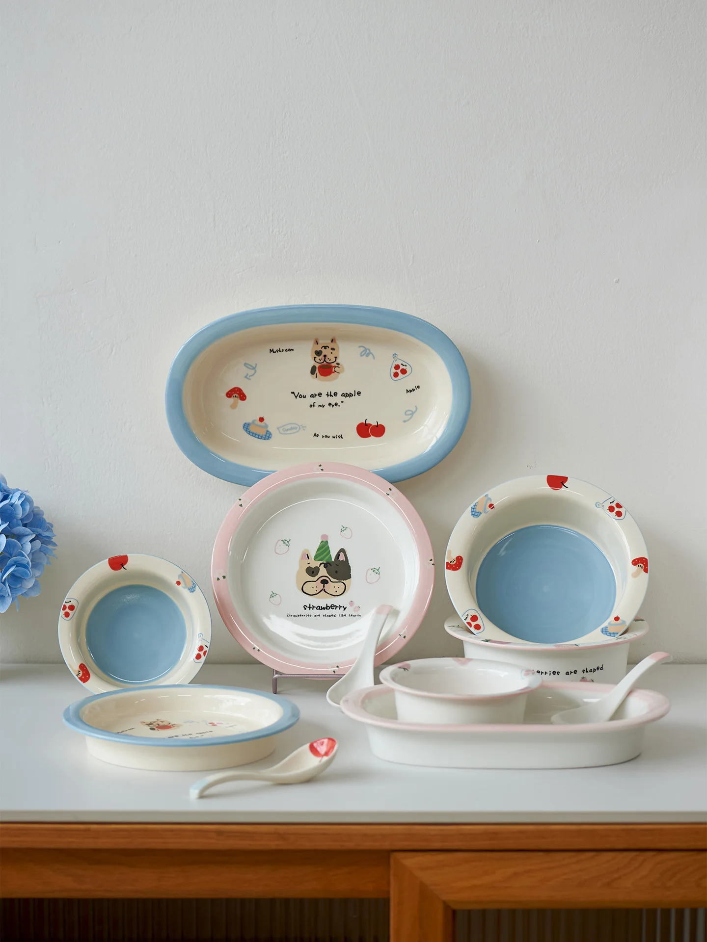 lindo-dibujo-animado-bajo-vidriado-cerc-tazon-plato-juego-de-comedor-cumpleanos-boda-regalo-casa-movil-presente-abeja-redondo-adultos-ninos-f