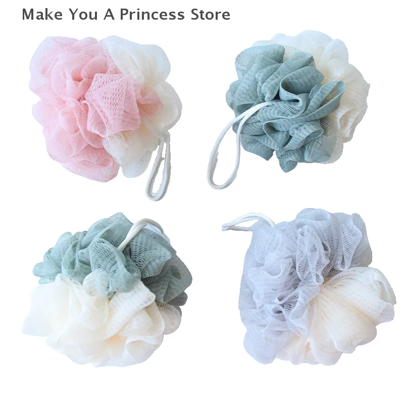 Zachte Mesh Bad Kanten Ballen Huidreinigingsborstel Douchebladerdeeg Body Cleaner Exfoliërende Scrubbers Badbloem Badaccessoires