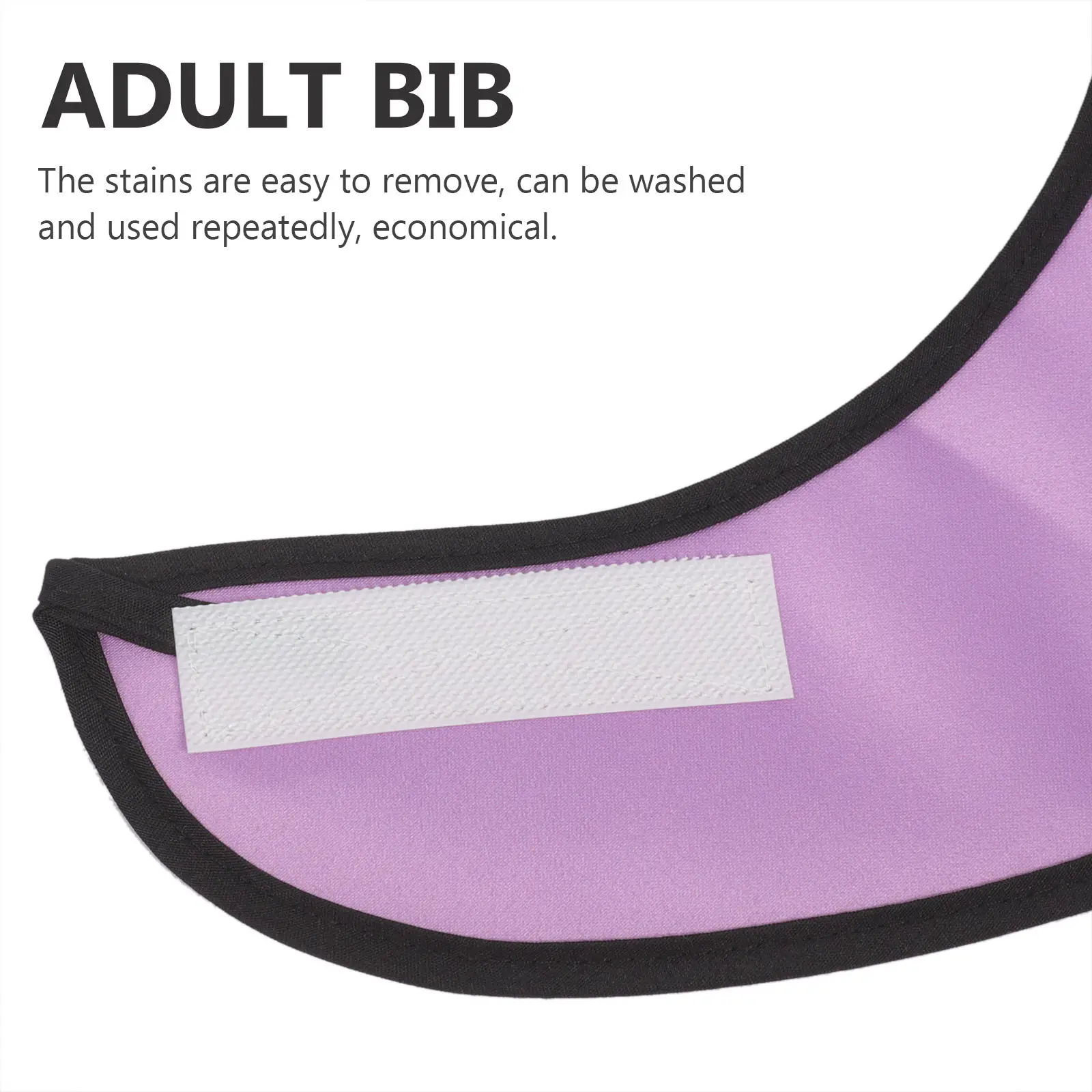 

Elderly Dining Bib Adult Clothing Protector Washable Reusable Mealtime Apron for Home Use Comfortable Adjustable Bib for Adults