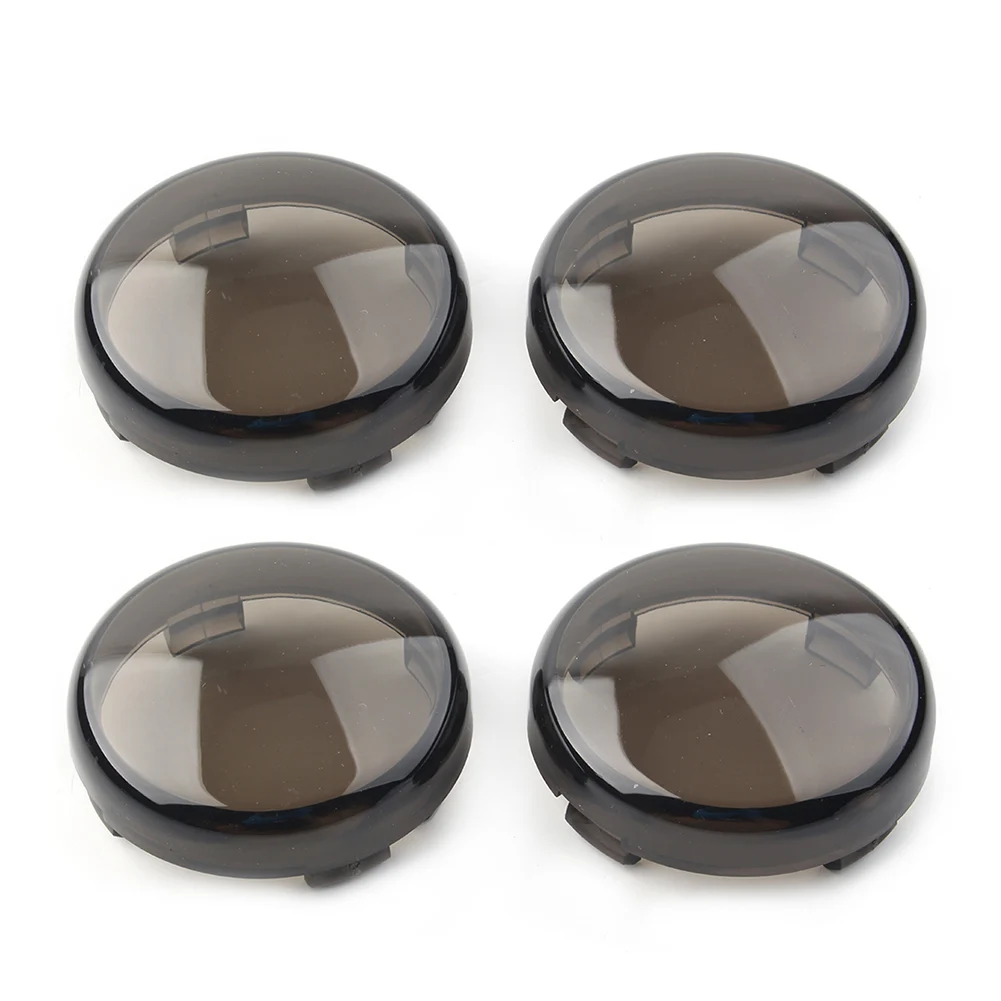 4pcs Motorbike Turn Signal Lens Smoke Light Cover Guard For Harley-Davidson Touring Softail Dyna Sportster