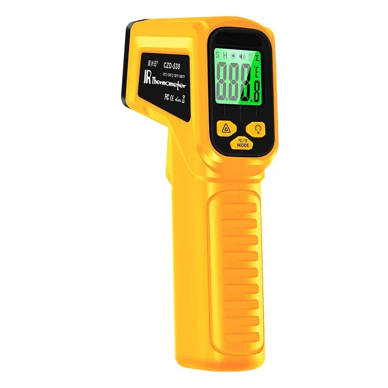 Thermometer high-precision industrial oil temperature gun handheld water temperature high-temperature infrared thermometer gun