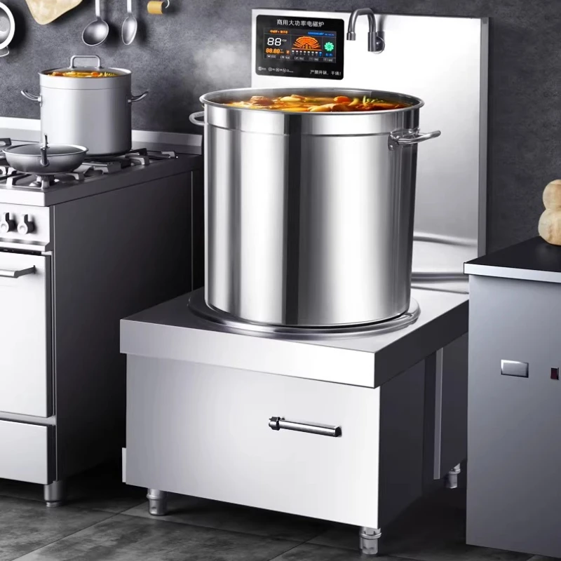 

Commercial High-power Induction Cooker 8000w Braised Meat Soup Flat 15kw Foot Soup Stove