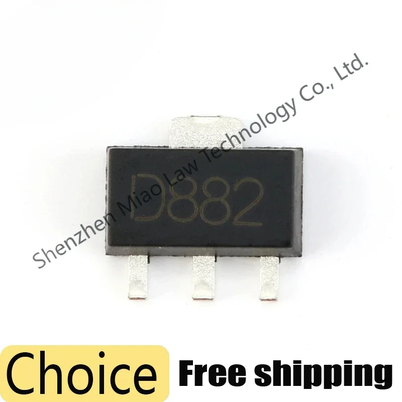 50pcs B772 D882 SOT89 2SB772 2SD882 SOT-89 772 882 SOT SMD NPN PNP Transistor Triode Audio Amplifier Switch New Original