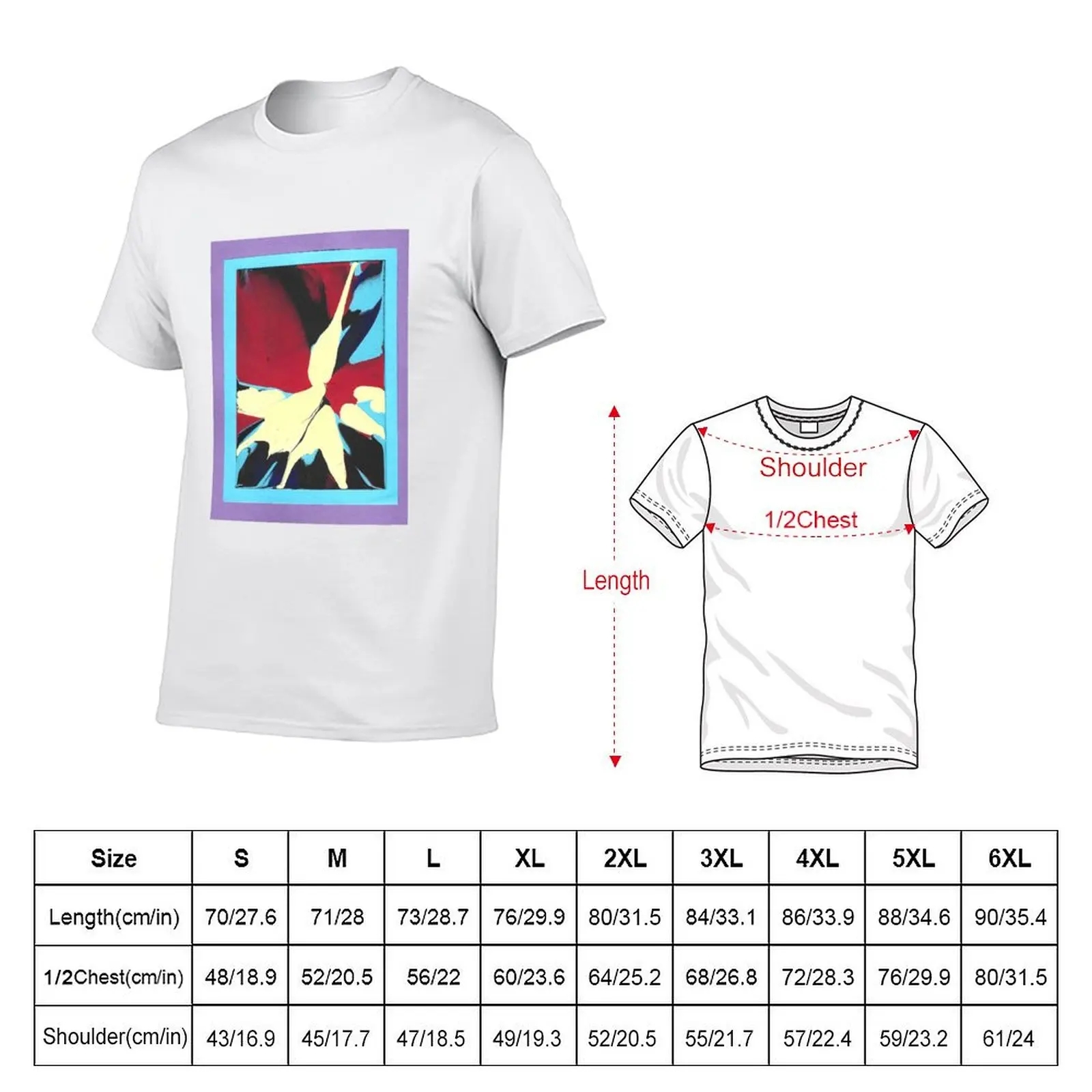 Spin Art No. Seven T-Shirt Trendy Print Short Sleeve T-Shirt