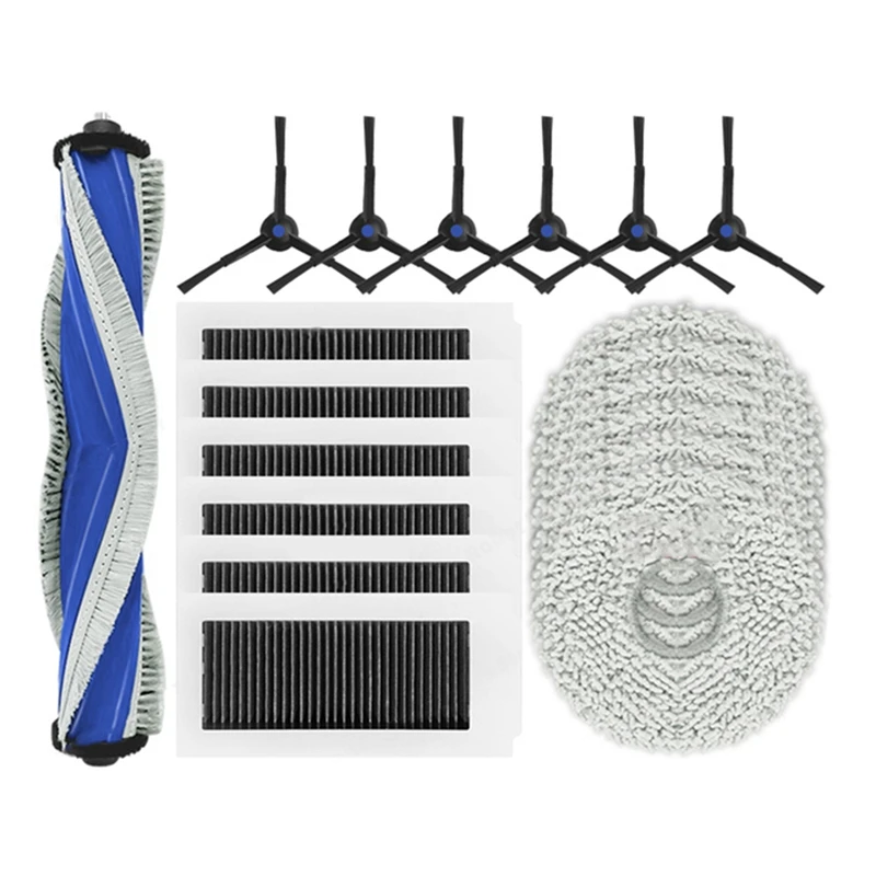 N85R-19PCS For ECOVACS DEEBOT X5 PRO / X5 OMNI Vacuum Cleaner Mop Cloth Hepa Filter Main Side Brush Replacement Spare Parts