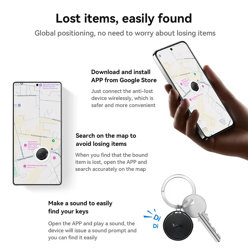 E96A Airtags สำหรับโทรศัพท์แอนดรอยด์ ระบบติดตาม Google Find My Network ตัวระบุตำแหน่ง GPS ทั่วโลก สำหรับรถยนต์ สัตว์เลี้ยง กระเป๋าเงิน พวงกุญแจ ป้องกันการสูญหาย