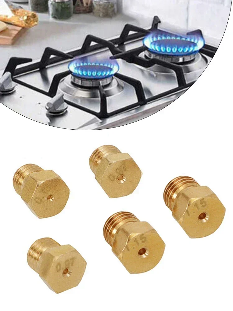 5PCS Burner Gas Natural Gas Hob LPG Conversion Kit Jets Nozzles Injectors Set Gas Jet Water Heater Nozzle Jet