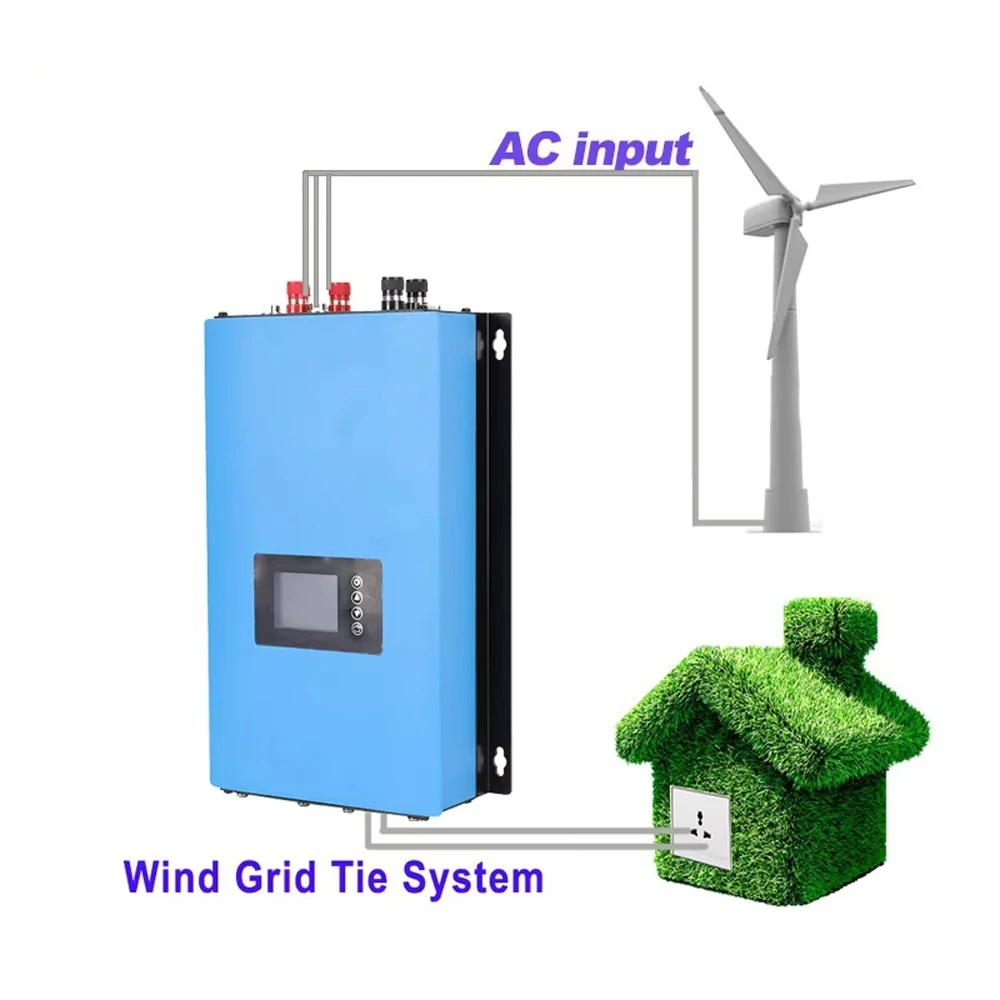 1000W 2000W wind inverter grid-connected converter with limiter dump load controller resistor for wind turbines