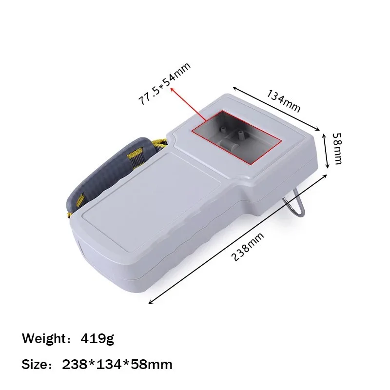 238x134x58mm Portable Handheld Devices Plastic Shell Box Enclosures Plastic Electronics Instrument Housing Enclosure Control Box