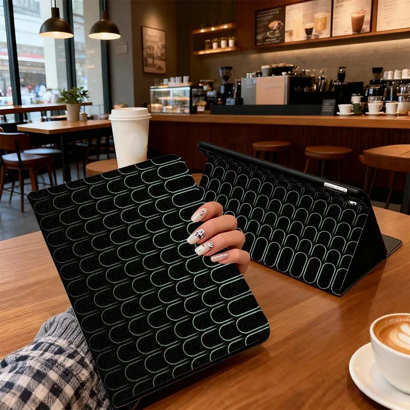 

Grid Texture Geometric Pattern For iPad Pro Air Mini 1 2 3 4 5 6 7 7th 8th 9th 10th 11th 10.2 9.7 10.5 10.9 11 12.9 Tablet Case