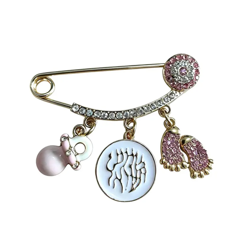 Jewish blessing prayer Hebrew Star of David brooch pin