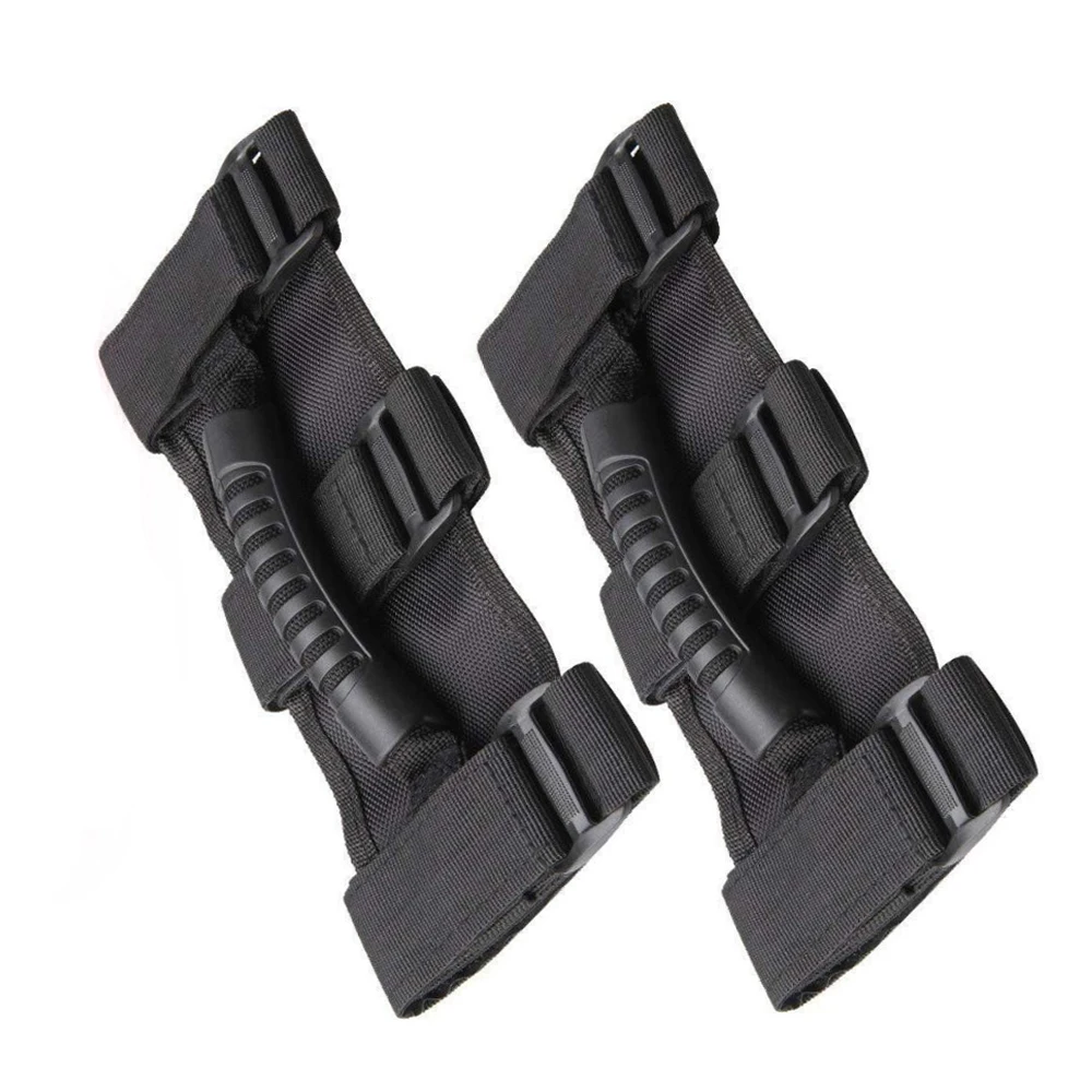 

2x Car Roof Roll Bar Inner Handles Grip Armrest Top Grab for Jeep Wrangler TJ JK JL BJ40 Car Safety Door Handle Roof Handlebars