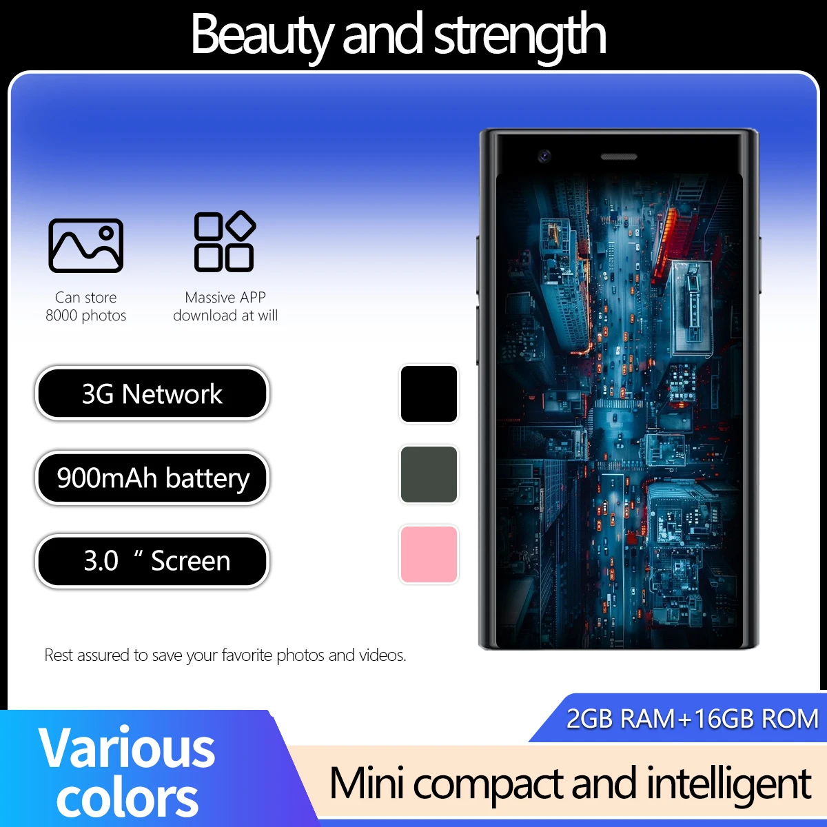 S23 Mini Smartphone, Global Version, Android System, Perfect for Learning and Entertainment, Supports 3G Positioning