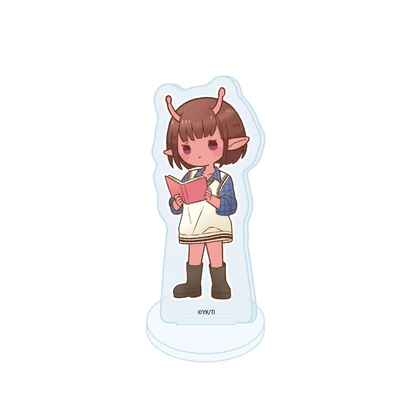 Milky☆Subway: The Galactic Limited Express 10cm Acrylic Stand Keychain Chiharu and Makina Cute Desk Decor Gift for Anime Fans