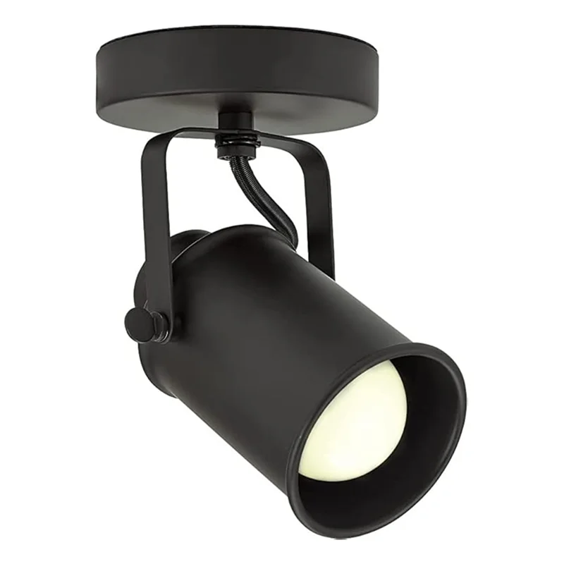 

A27F-Retro Black Industrial Wall Lamp With Plug In Cord, Adjustable Wall Mounted Spotlight Lamp, Wall Sconce Lamp