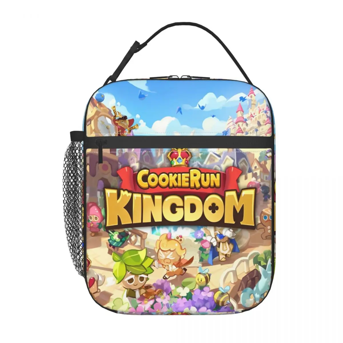 

Cookie Run Kingdom Insulated Lunch Bag anime cartoon Food Container Portable Thermal Cooler Lunch Boxes For Work
