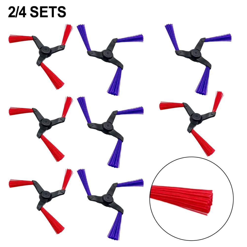 Side Brush Set for Deerma X70 For DEM-X70 Robot Vacuum - 2/4 Pairs Replacement Cleaning Brushes for Edge and Corner Use