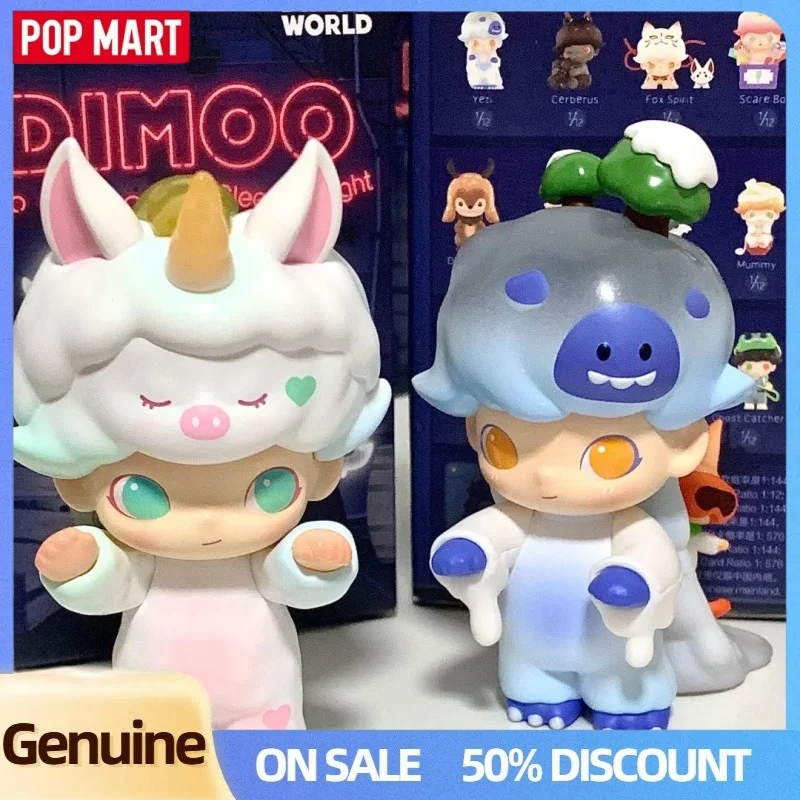 أصيلة البوب مارت Dimoo لا أحد سوف النوم الليلة سلسلة صندوق أعمى لطيف سطح المكتب الديكور جمع Dimoo مفاجأة الهدايا #3