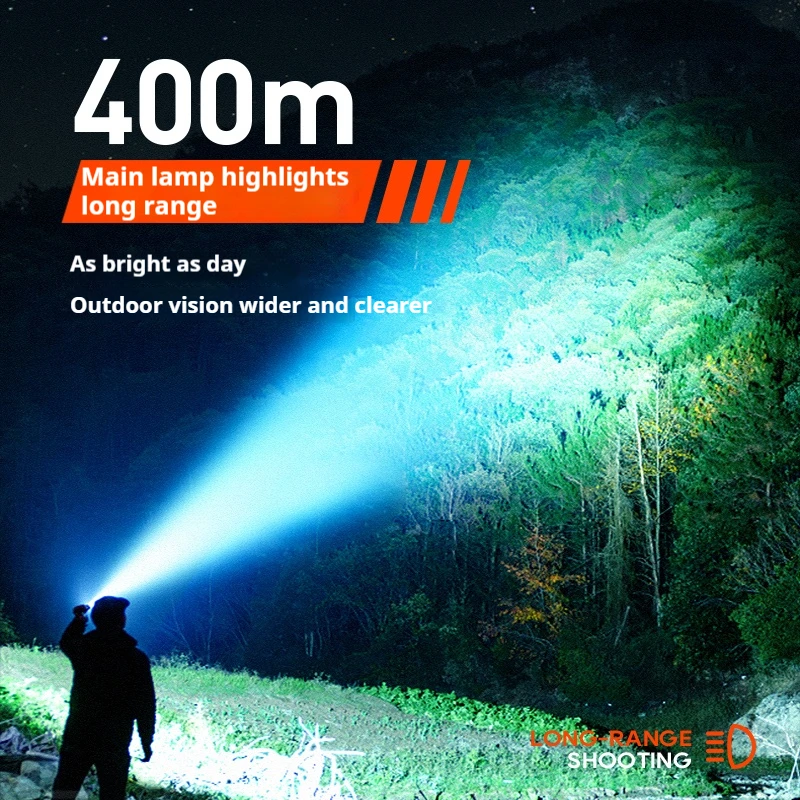 Imagem -03 - Philips Lanterna Led de Alta Potência à Prova Dágua Luz de Trabalho Holofote Externo Modos de Iluminação Recarregável Luz de Acampamento