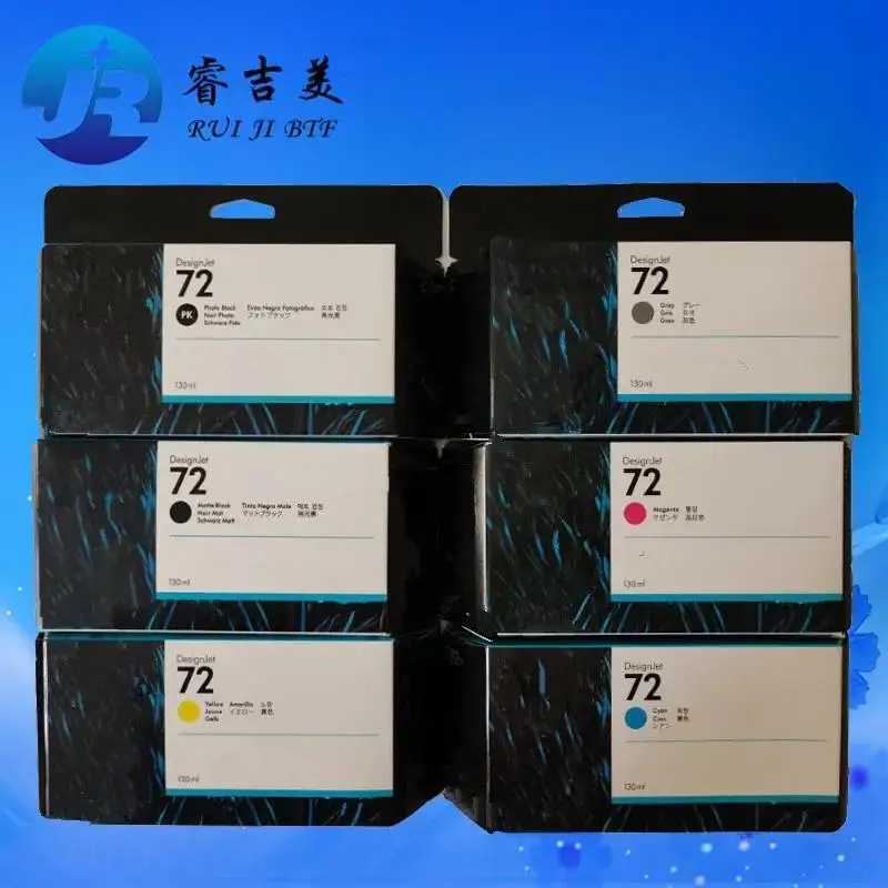 To 72 ink cartridge C9403A C9370A C9371A C9372A C9373A C9374A for HP T1708 T790 T795 T610 T620 T770 T1100 T1120 T2300 Printer