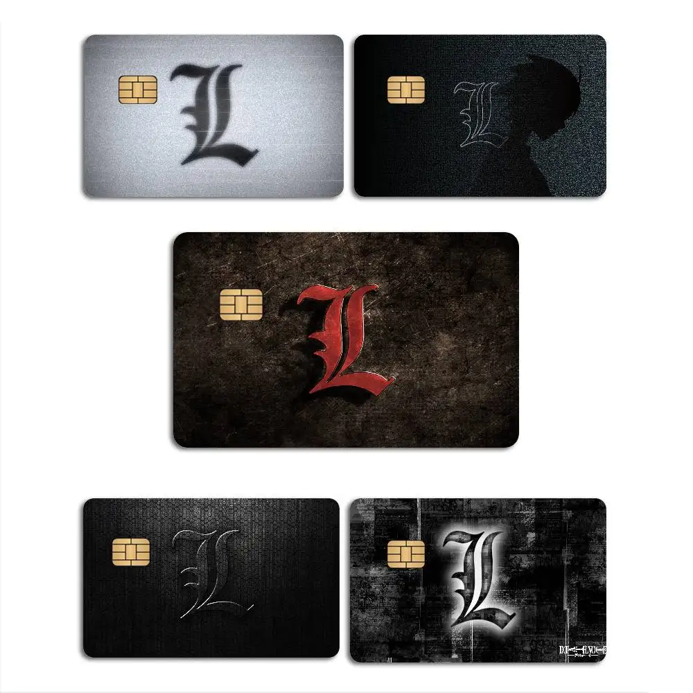 Mystery Comics Death Note Cartoon Credit Card Skin Stickers For Bank Card Bus Metro Card Sticker Waterproof Women Gift