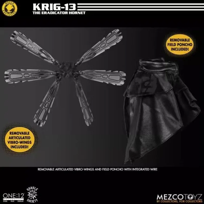 MEZCO 1/12 Gotowy Produkt Ruchoma Figurka Wysokiej Jakości Spartan Krig Eradicator Black Bee Anime Zabawki Model Prezent Festiwalowy dla Chłopców