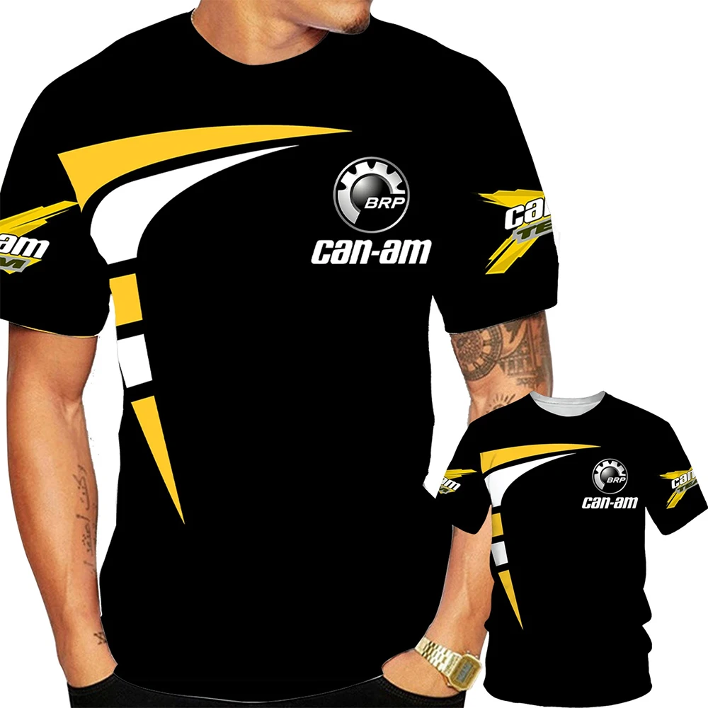 BRP Can Am Motorcycle 3D Printing Racing T-shirt Men's Personalized Hip Hop Street Clothing Top image 2