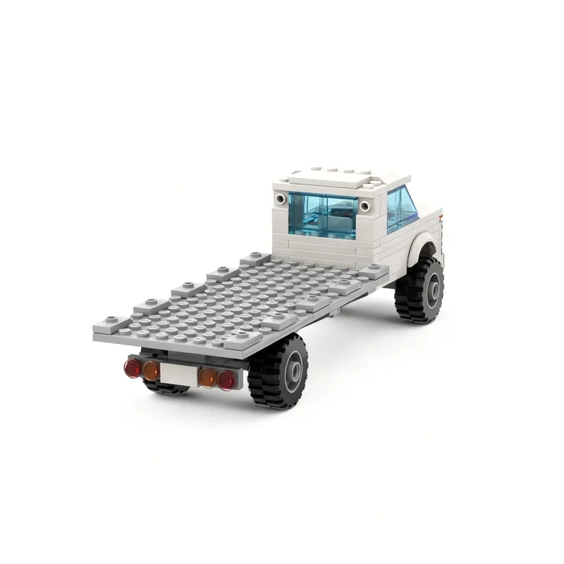 124 قطعة MOC فورد F سرير مسطح مدينة نموذج اللبنات البناء لتقوم بها بنفسك فكرة لعبة التعليم الإبداعي هدايا عيد الميلاد الطوب الاطفال