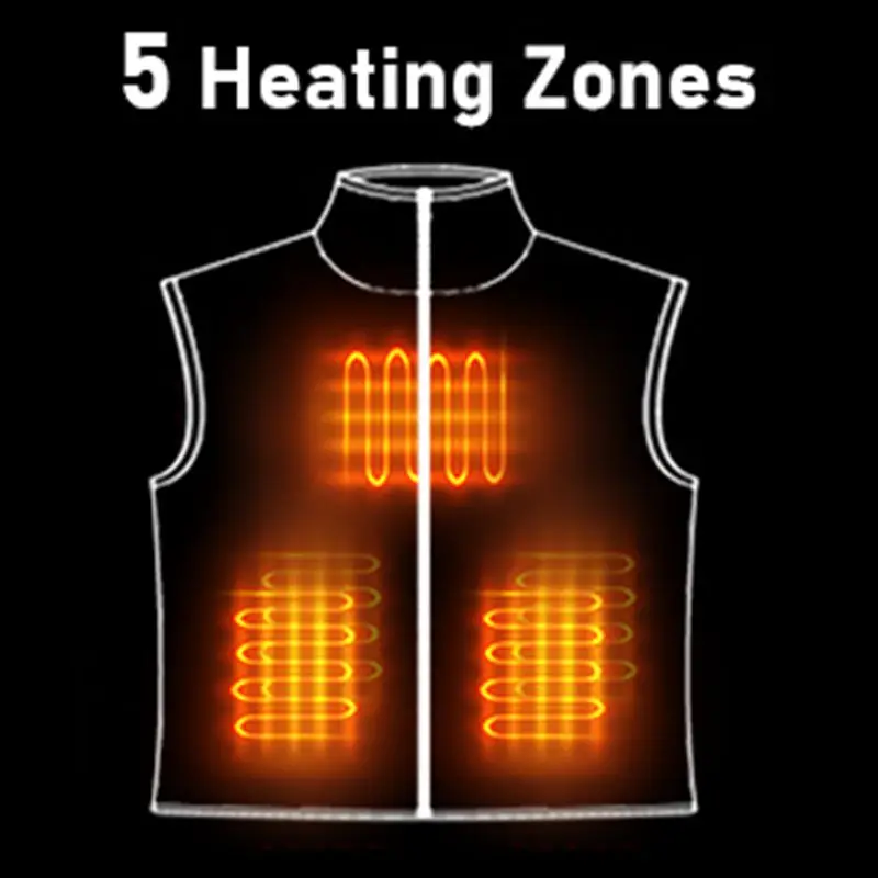 Damen-Heizweste für Herbst und Winter, Baumwollweste, USB-Infrarot-Elektroheizanzug, flexible, warme Thermoweste für Damen – Detail 2