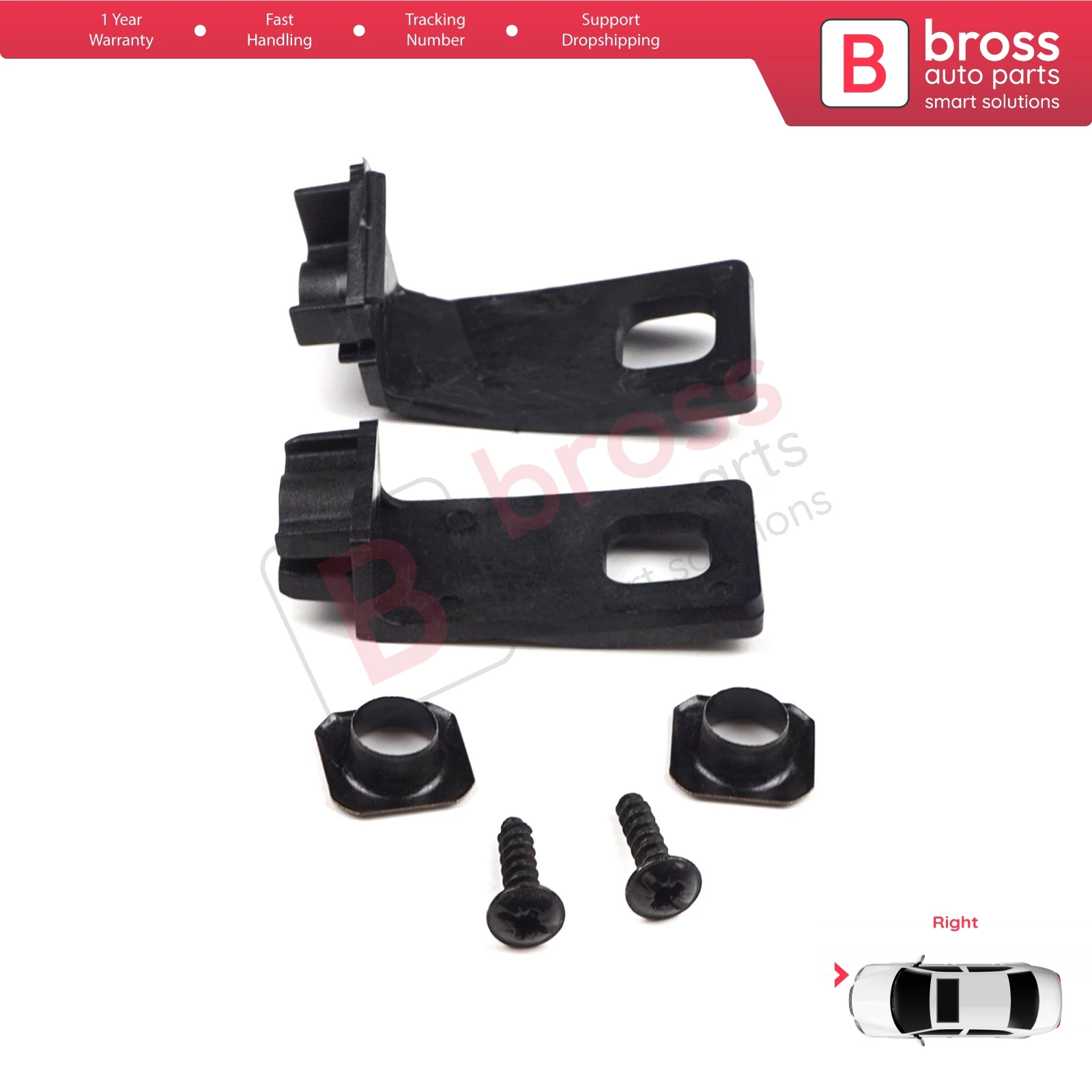 BHL502 Headlight Holder Mount Repair Bracket Tab Set Right Side for VW Golf MK4 A4 1J HB Sedan Estate 1997-2006 1J0998226