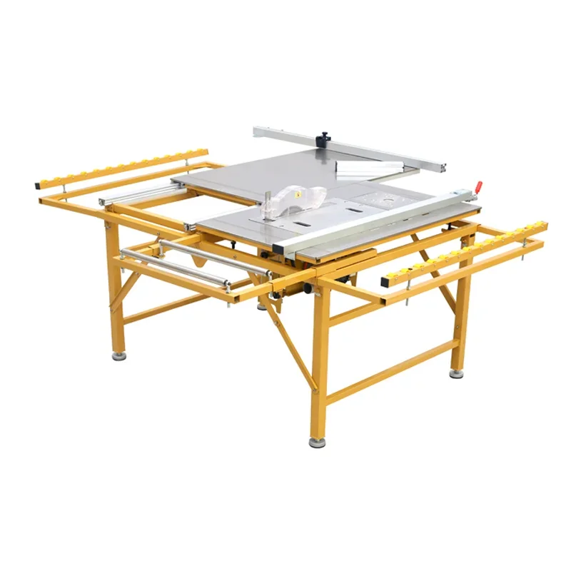 Aluminum alloy double invisible track precision push table saw brushless dust-free child and mother saw