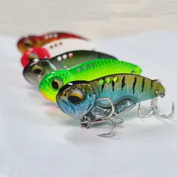 6pcs Metal VIB Fishing Lures 7.3g 10g 14g 20g Vivid Vibrations Spoon Lure Bass Artificial Hard Bait Cicada Lure VIB Bait 3D Eyes