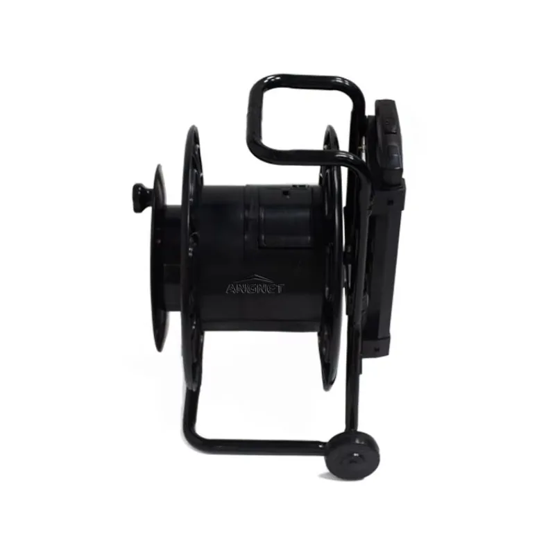 Field Deployable Fiber Optic Cable Reel Mobile Optical Cable Spool with Pull Handle