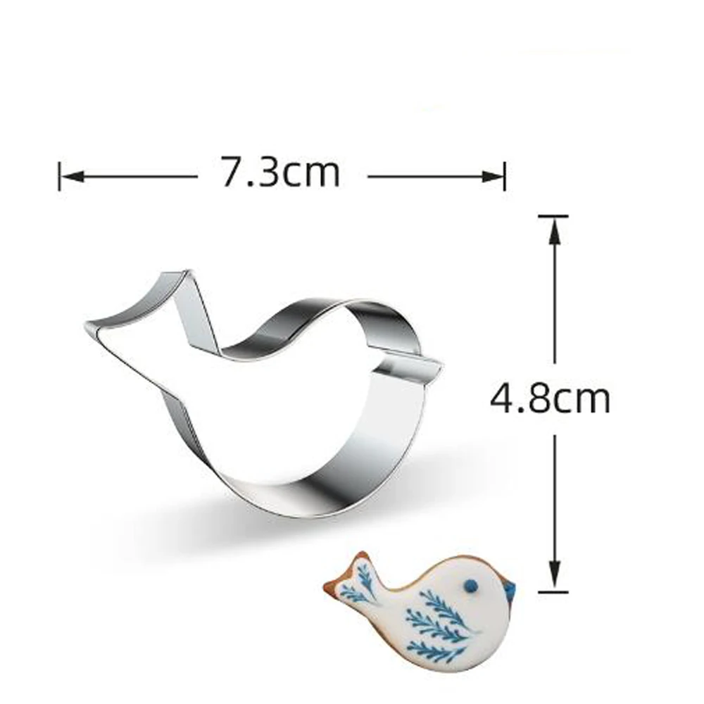 

1pcs patisserie reposteria Bird Sandwich Metal Cookie Cutter Fondant Cake Decor Tool Biscuit Mould Pastry Shop Cupcake Mold DIY